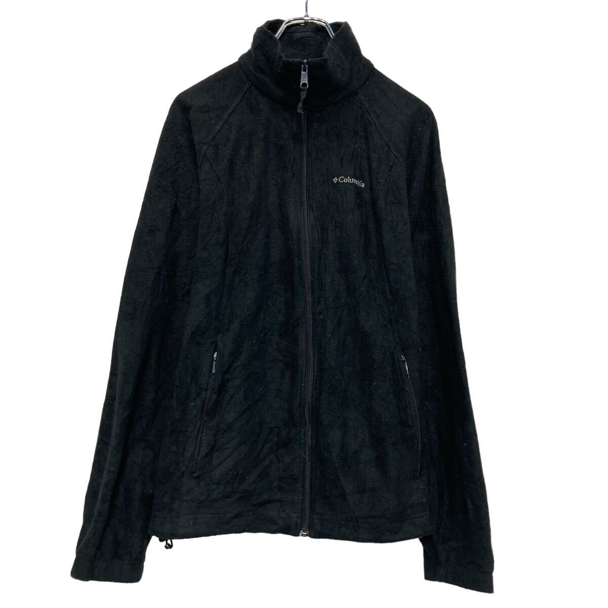 【中古】【古着】 Columbia フリース ジャケット コロンビア L ブラック フルジップ 古着卸 アメリカ仕入 a608-5660