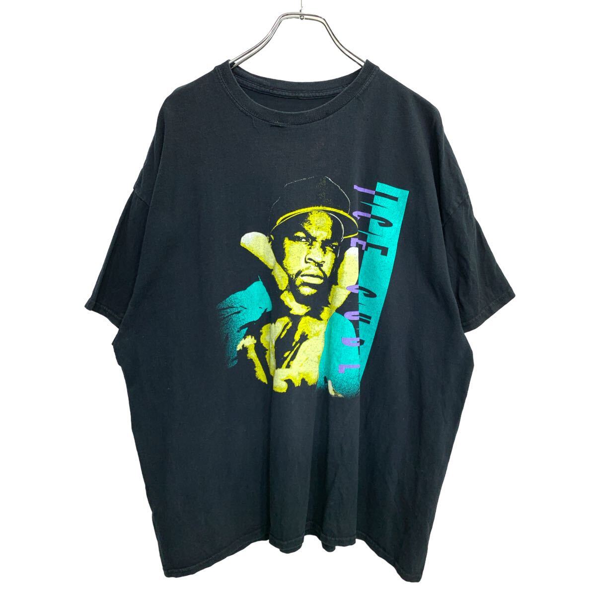 【中古】【古着】 ICE CUBE 半袖 プリント Tシャツ 2XLサイズ アイスキューブ ビッグサイズ ブラック 古着卸 アメリカ仕入 t2408-3488