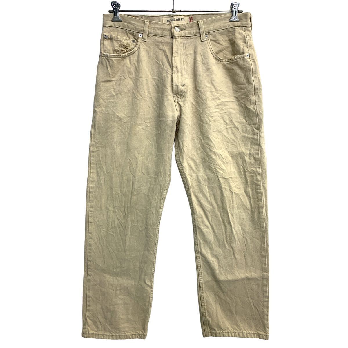 Pants - 【中古】【古着】 Levi's 505 デニムパンツ W36 リーバイス レギュラーフィット ビッグサイズ ベージュ 古着卸 アメリカ仕入 2408-141
