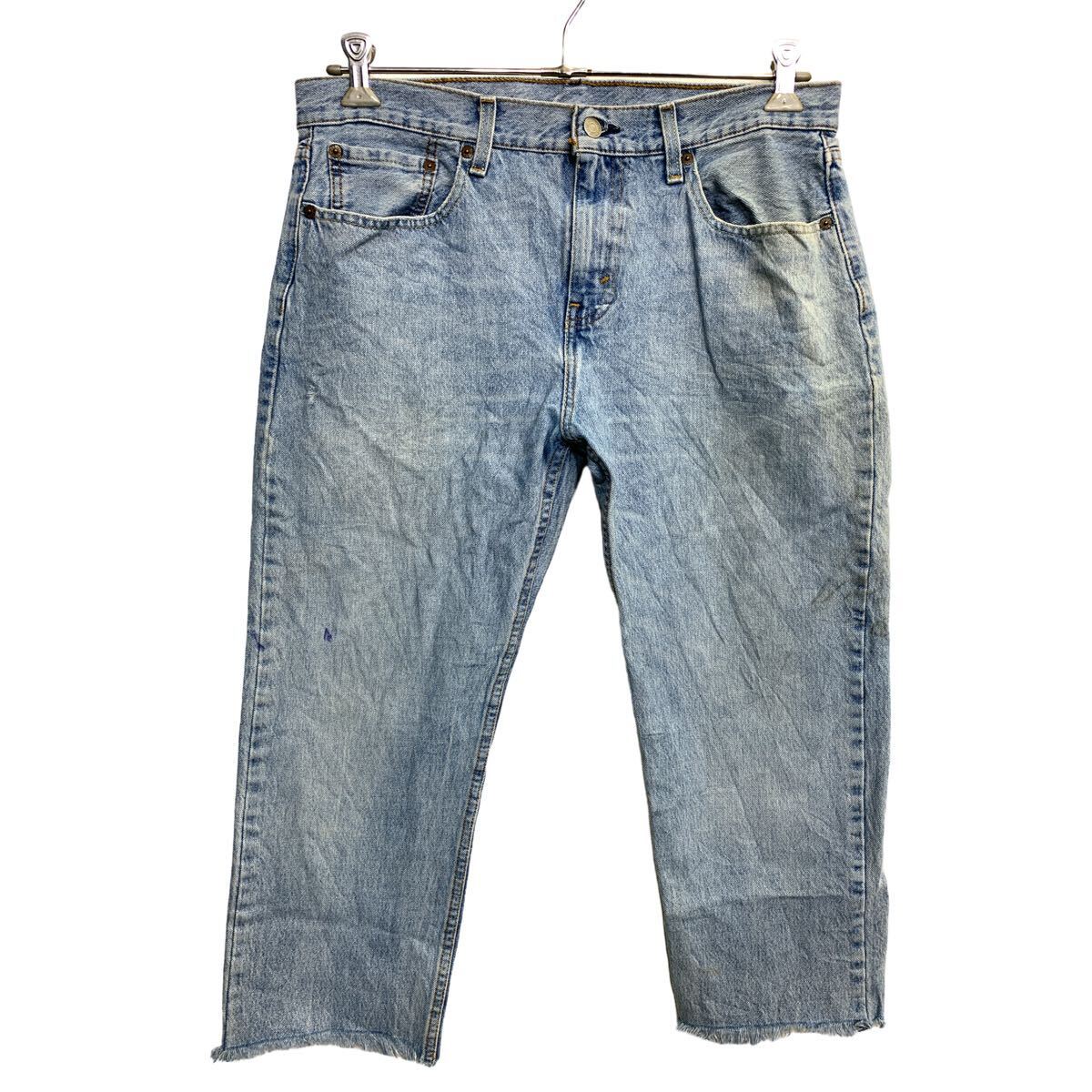【中古】【古着】 Levi's 502 デニムパンツ W33 リーバイス ストレート ライトブルー メキシコ製 古着卸 アメリカ仕入 2408-163