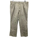 【中古】【古着】 DOCKERS チノパン W42 ドッカーズ ビッグサイズ タックパンツ ベージュ 古着卸 アメリカ仕入 2408-207(4)