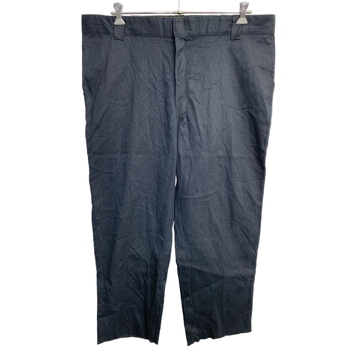 【中古】【古着】 Dickies 874 ワークパンツ W44 ディッキーズ オリジナルフィット ビッグサイズ ブラック 古着卸 アメリカ仕入 2408-384