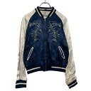 【中古】【古着】 ONLY ナイロン ジャケット S ホワイト ネイビー ラグラン バックプリント ブルゾン フルジップ 古着卸 アメリカ仕入 a608-5856