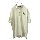【中古】【古着】 POLO GOLF 半袖 無地ポロシャツ M サイズ ポロゴルフ コットン クリーム系 古着卸 アメリカ仕入 t2408-3699