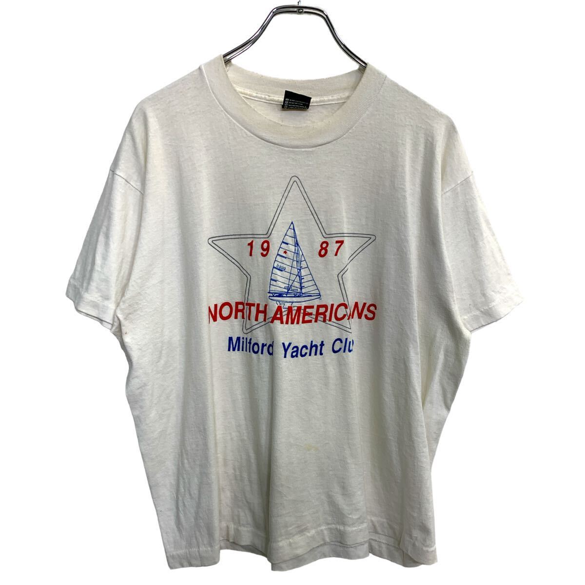 【中古】【古着】 SCREEN STARS 半袖 プリント Tシャツ XLサイズ スクリーンスターズ シングルステッチ ホワイト USA製 古着卸 アメリカ仕入 t2408-3752