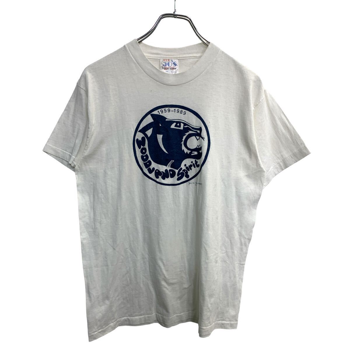 【中古】【古着】 半袖 プリント Tシャツ Lサイズ シングルステッチ ホワイト USA製 古着卸 アメリカ仕入 t2408-3844