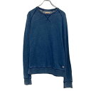 【中古】【古着】 Levi’s プリント スウェット トレーナー リーバイス S ブルー プルオーバー 古着卸 アメリカ仕入 a608-6274