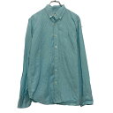 【中古】【古着】 J.CREW 長袖 無地 シャツ M ライトブルー ジェークルー ポケット 古着卸 アメリカ仕入 a608-6595