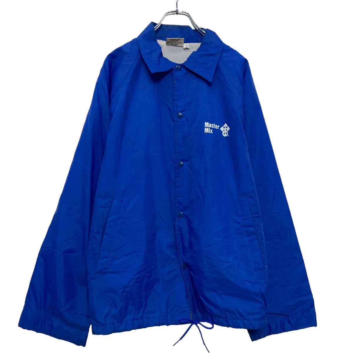 【中古】【古着】 K-BRAND ナイロン コーチジャケット ラグラン XL ブルー ビッグサイズ スナップボタン 古着卸 アメリカ仕入 a608-6626