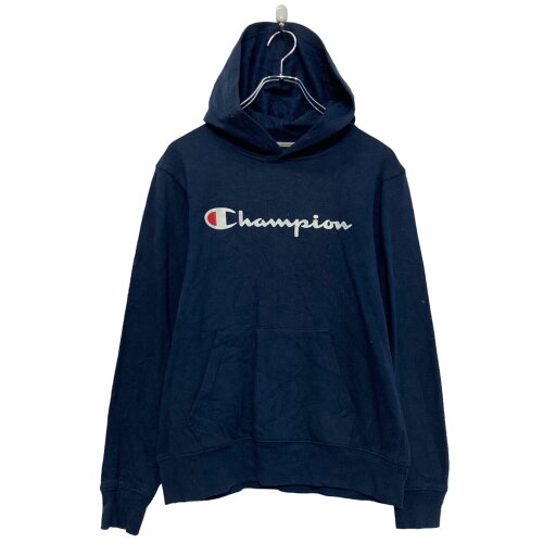 【中古】【古着】 champion プリント スウェット パーカー チャンピオン L ネイビー 裏起毛 プルオーバー 古着卸 アメリカ仕入 a608-6681 【中古】【古着】 champion プリント スウェット パーカー チャンピオン L ネイビー 裏起毛 プルオーバー 古着卸 アメリカ仕入 a608-6681