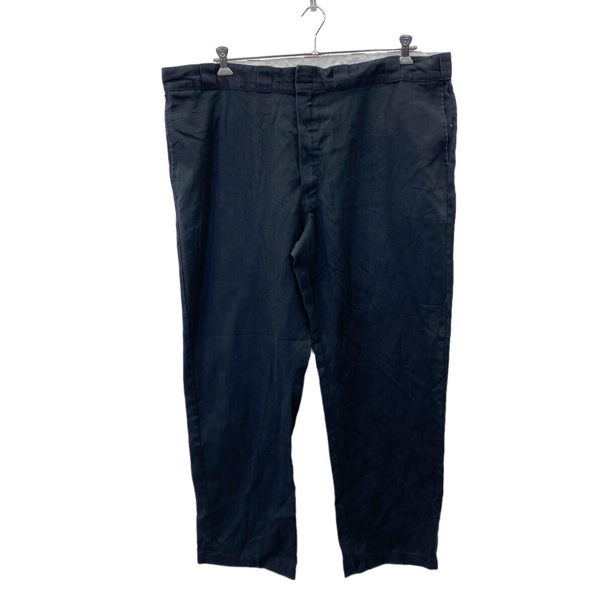 【中古】【古着】 Dickies チノパンツ ワークパンツ W46 ディッキーズ ビッグサイズ ブラック 古着卸 アメリカ仕入 2408-487