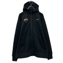 【中古】【古着】 NIKE プリント スウェット パーカー ナイキ L ブラック プルオーバー 古着卸 アメリカ仕入 a608-6760