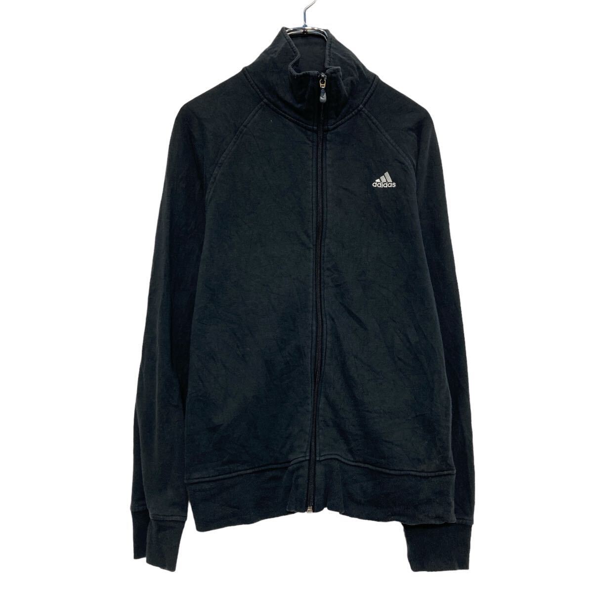 【中古】【古着】 adidas プリント スウェット トレーナー アディダス キッズ L ブラック ラグラン 古着卸 アメリカ仕入 a608-6766