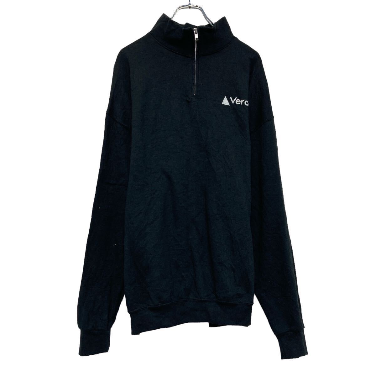 【中古】【古着】 JERZEES プリント スウェット トレーナー ジャージーズ XL ブラック ビッグサイズ 袖プリント 古着卸 アメリカ仕入 a..