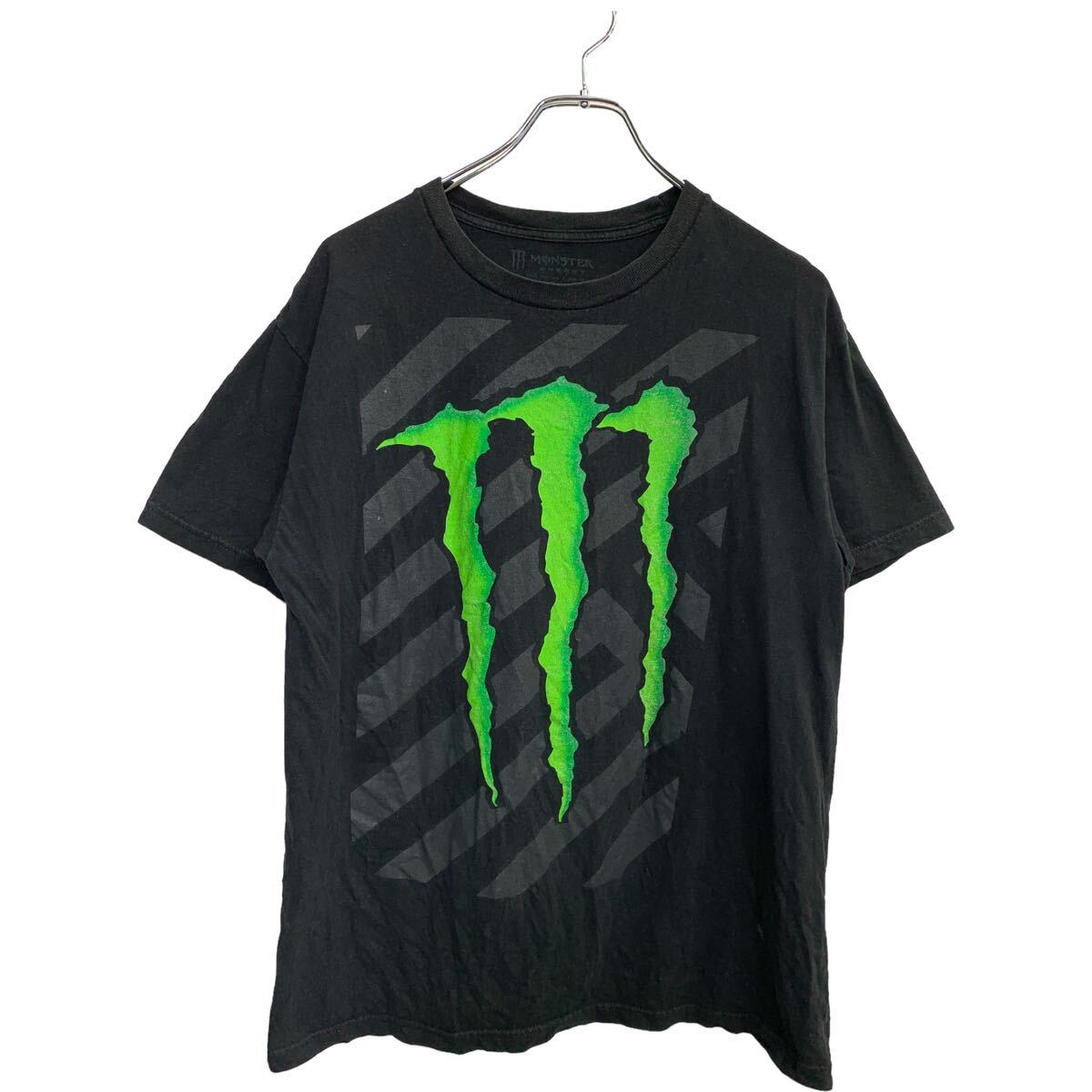 【中古】【古着】 MONSTER 半袖 プリント Tシャツ Mサイズ モンスター ブラック コットン 古着卸 アメリカ仕入 t2408-3993