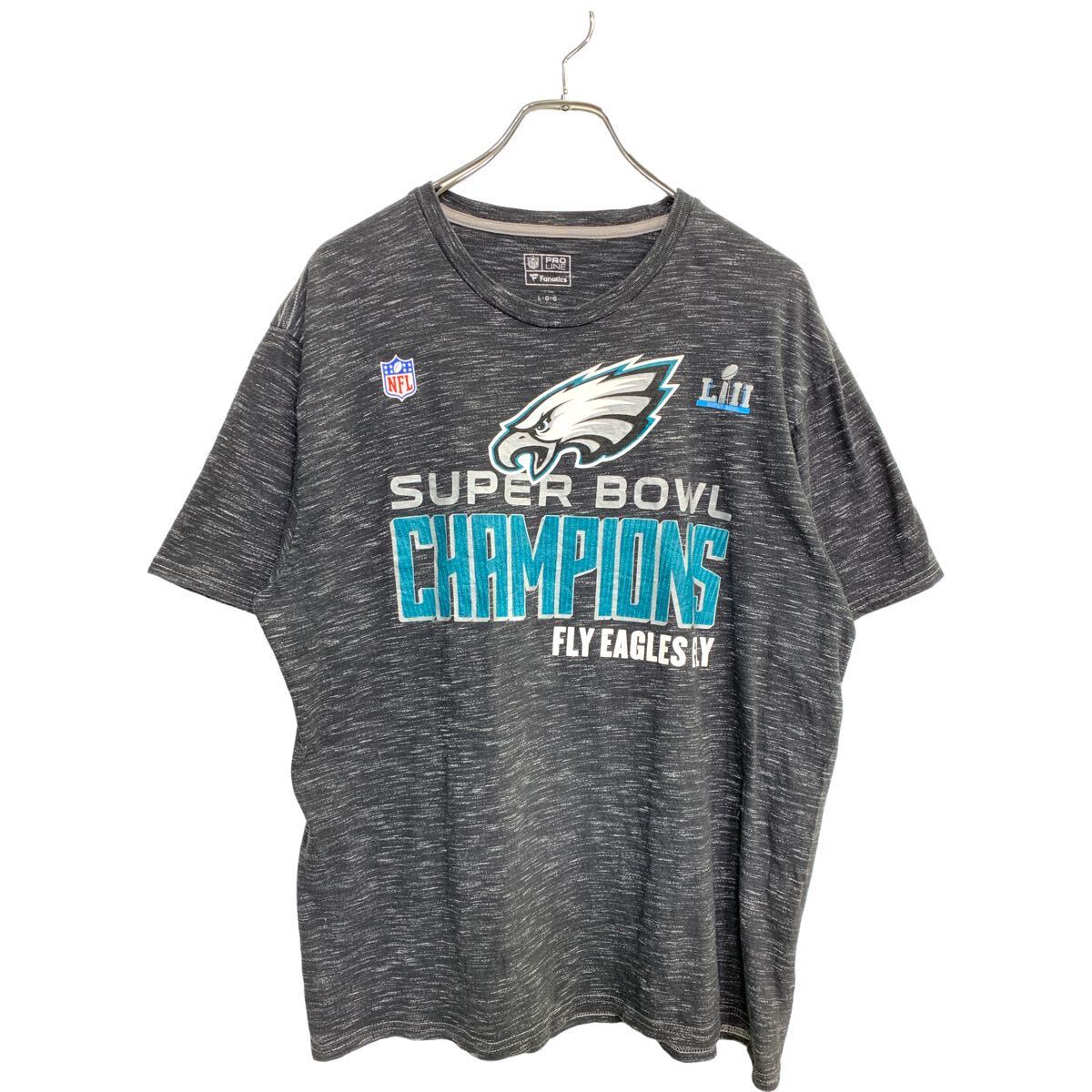 【中古】【古着】 NFL 半袖 プリント Tシャツ Lサイエヌエフエル ブラックグレー 古着卸 アメリカ仕入 t2408-3996