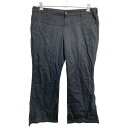 【中古】【古着】 Dickies ワークパンツ W38 ディッキーズ レディース スリム ビッグサイズ ブラック 古着卸 アメリカ仕入 2408-495