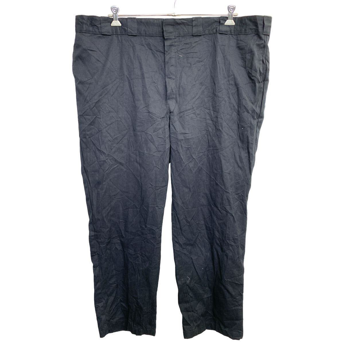 【中古】【古着】 Dickies 874 ワークパンツ W48 ディッキーズ オリジナルフィット ビッグサイズ ブラック 古着卸 アメリカ仕入 2408-519