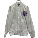 【中古】【古着】 AMERICA'S FINEST Jackets コットン混紡 スタジャン XS ホワイト USA製 バックプリント 古着卸 アメリカ仕入 a608-6851