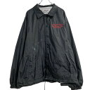 【中古】【古着】 Birdie コーチジャケット XL ブラック ビッグサイズ 古着卸 アメリカ仕入 a608-6919