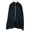 【中古】【古着】 FILA ジップアップ トラックジャケット M ブラック フィラ スポーツウェア ジャージ 古着卸 アメリカ仕入 a608-6942