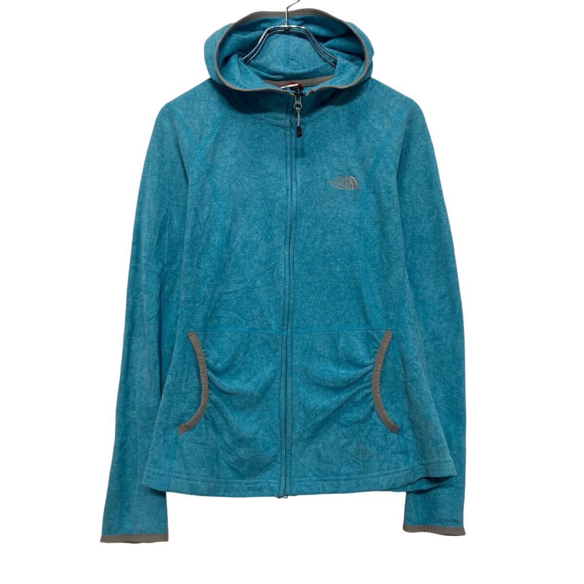 【中古】【古着】 The north face フリース ジャケット レディース M ブルー フルジップ アウトドア 古着卸 アメリカ仕入 a609-5049