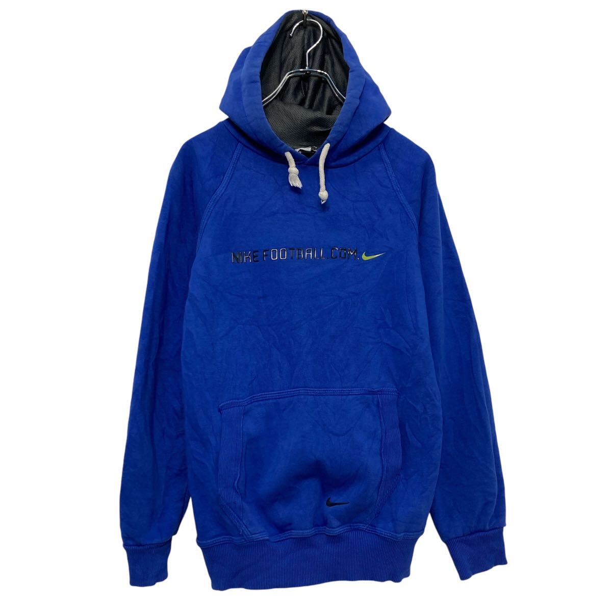【中古】【古着】 NIKE プリント スウェット パーカー ナイキ S キッズ ブルー 古着卸 アメリカ仕入 a609-5154