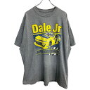 【中古】【古着】 半袖 プリント Tシャツ 2XLサイズ グレー 古着卸 アメリカ仕入 t2409-3007