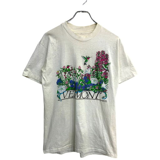 【中古】【古着】 半袖 プリント Tシャツ Mサイズくらい シングルステッチ ホワイト 古着卸 アメリカ仕入 t2409-3025 【中古】【古着】 半袖 プリント Tシャツ Mサイズくらい シングルステッチ ホワイト 古着卸 アメリカ仕入 t2409-3025
