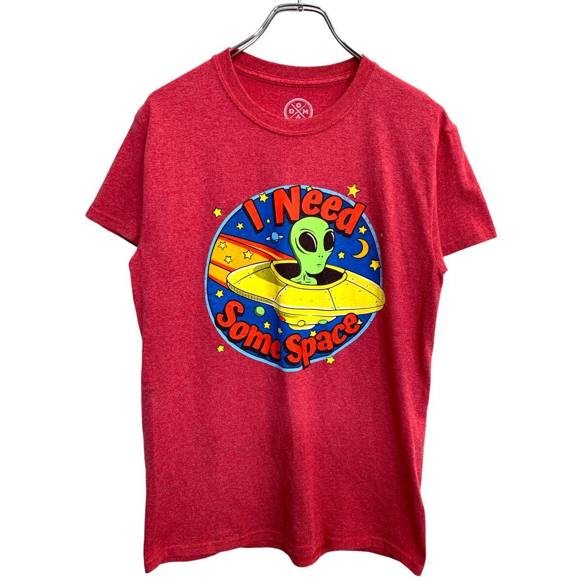 【中古】【古着】 DOM 半袖 プリント Tシャツ Sサイズ レッド 古着卸 アメリカ仕入 t2409-3026