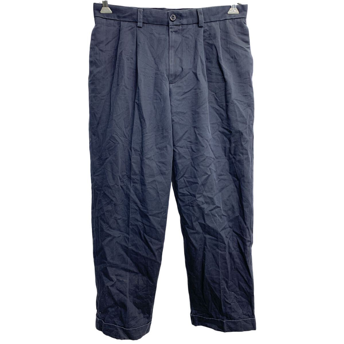 【中古】【古着】 IZOD チノパン W32 アイゾッド タックパンツ グレー 古着卸 アメリカ仕入 2409-89