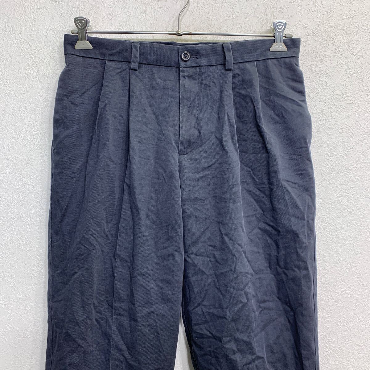 【中古】【古着】 IZOD チノパン W32 アイゾッド タックパンツ グレー 古着卸 アメリカ仕入 2409-89