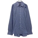 【中古】【古着】 CHAPS 長袖 チェック シャツ XXL ブルー ビッグサイズ チャップス ポケット 古着卸 アメリカ仕入 a609-5313(4)