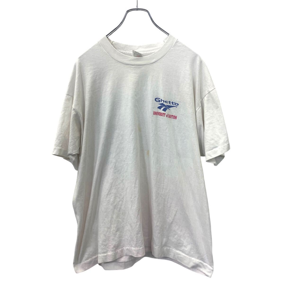 【中古】【古着】 FRUIT OF THE LOOM 半袖 プリント Tシャツ XL サイズ フルーツオブザルーム ホワイト 古着卸 アメリカ仕入 t2409-3092