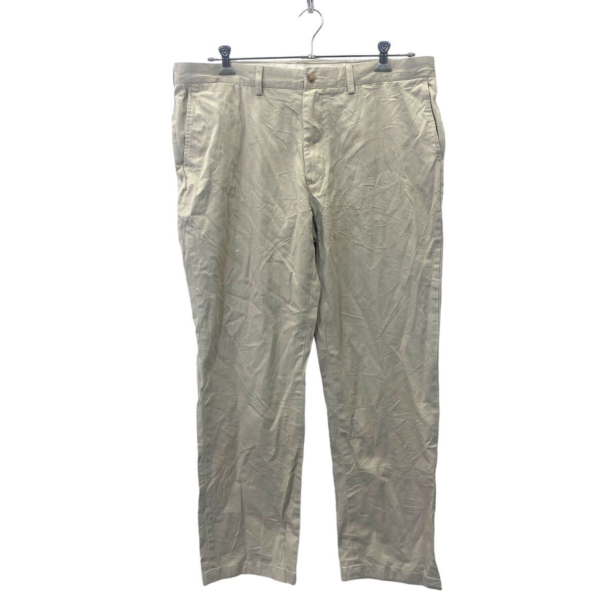 【中古】【古着】 Polo by Ralph Lauren コットンパンツ W40 ポロバイラルフローレン コットン ビッグサイズ ベージュ 古着卸 アメリカ仕入 2409-202