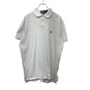 【中古】【古着】 Polo Ralph Lauren 半袖 ポロシャツ XL ポロラルフローレン ハーフボタン カスタムフィット ホワイト 古着卸 アメリカ仕入 t2409-3118(4)