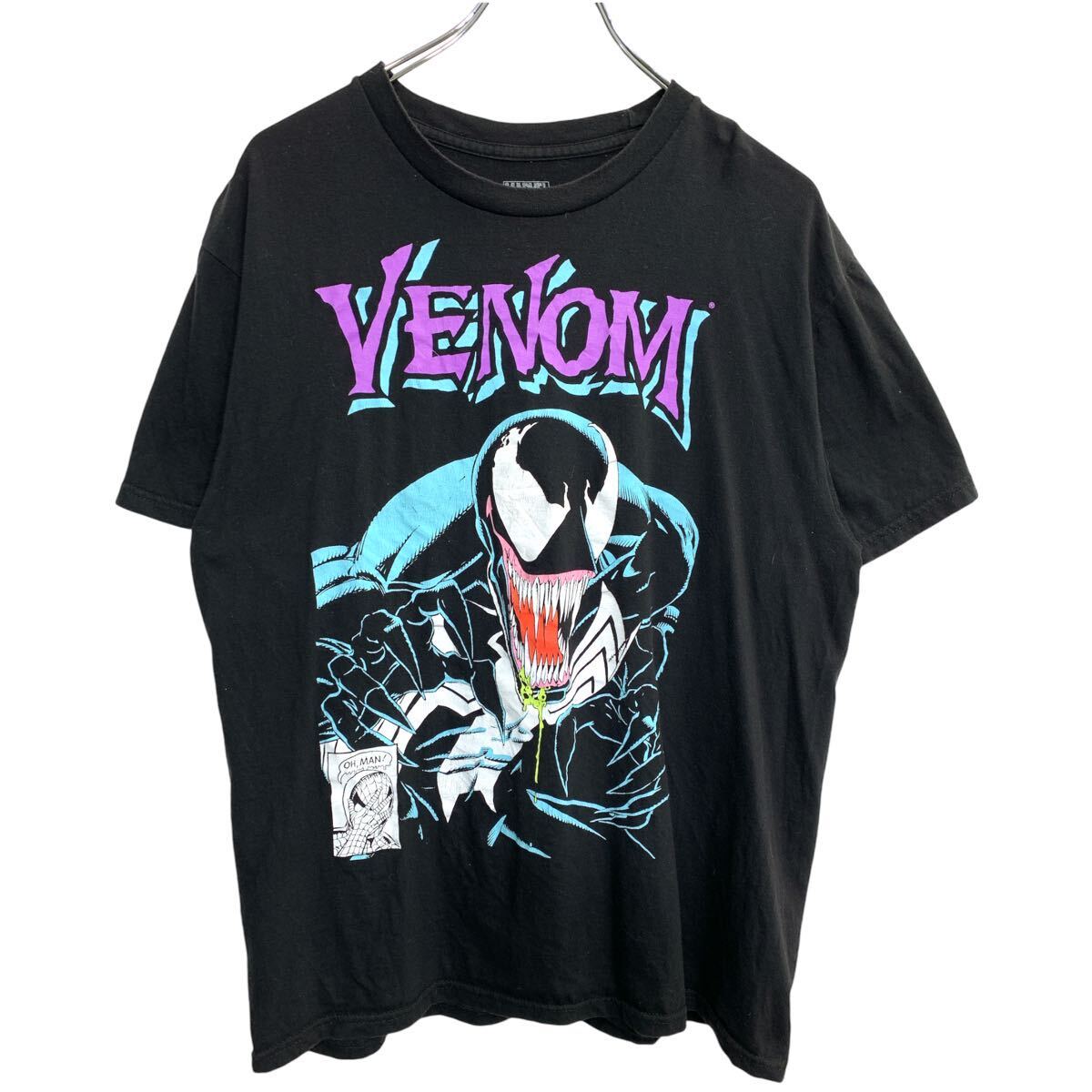 【中古】【古着】 MARVEL キャラクターTシャツ Lサイズ マーベル ブラック コットン 古着卸 アメリカ仕入 t2409-3173