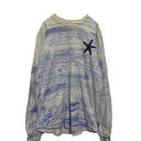 【中古】【古着】 SPIRIT JERSEY プリントスウェット トレーナー XL〜 ブルー ホワイト バックプリント 薄手 古着卸 アメリカ仕入 a609-5475(4)
