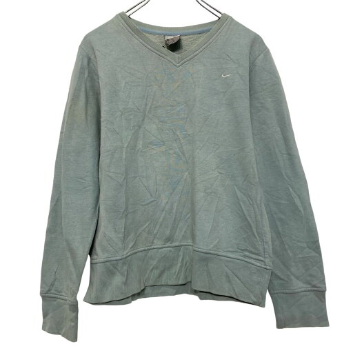 【中古】【古着】 NIKE プリント スウェット トレーナー レディース S ライトブルー ブルーグレー 古着卸 アメリカ仕入 a609-5547 【中古】【古着】 NIKE プリント スウェット トレーナー レディース S ライトブルー ブルーグレー 古着卸 アメリカ仕入 a609-5547