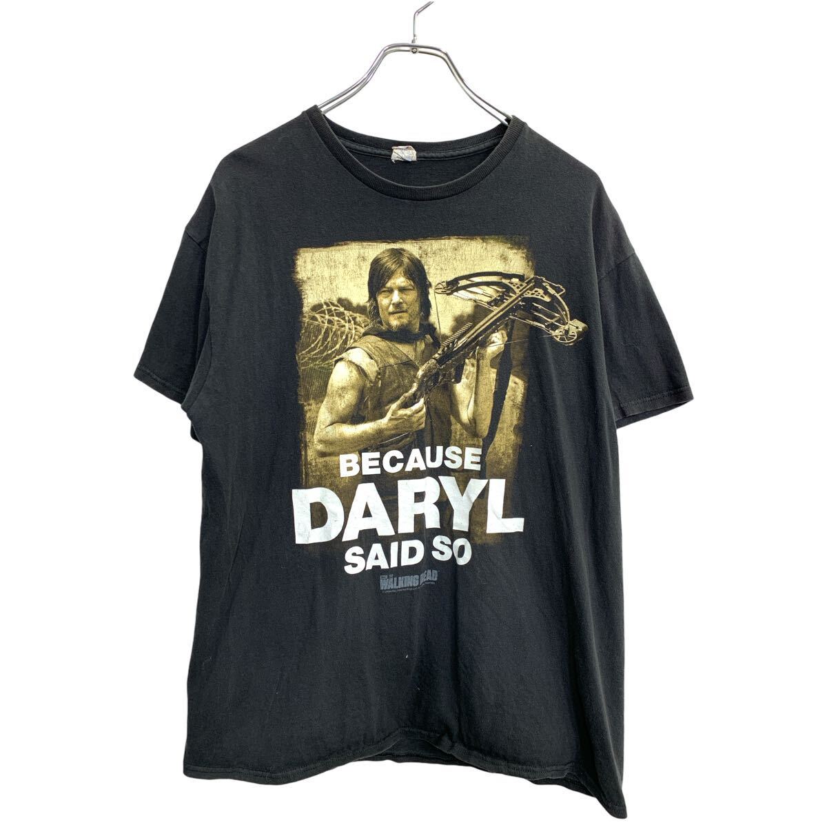 【中古】【古着】 DELTA 半袖 プリント Tシャツ Lサイズ デルタ ブラック コットン 古着卸 アメリカ仕入 t2409-3275