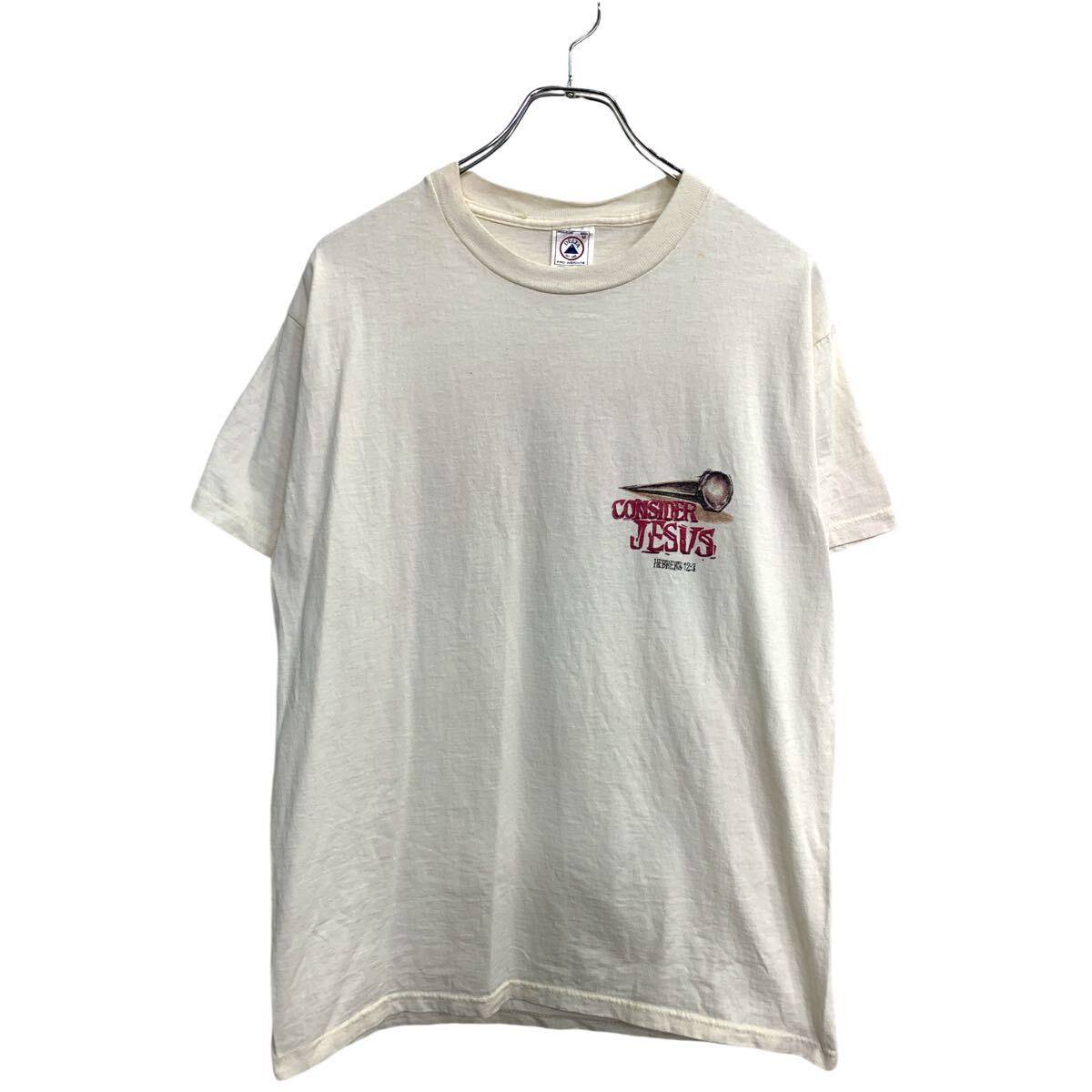 【中古】【古着】 DELTA 半袖 プリント Tシャツ Mサイズ デルタ ホワイトコットン 古着卸 アメリカ仕入 t2409-3394