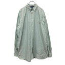 【中古】【古着】 Ralph Lauren 長袖 シャツ XLサイズ ラルフローレン ボタンダウンシャツ カスタムフィット ライトグリーン 古着卸 アメリカ仕入 t2409-3495(4)
