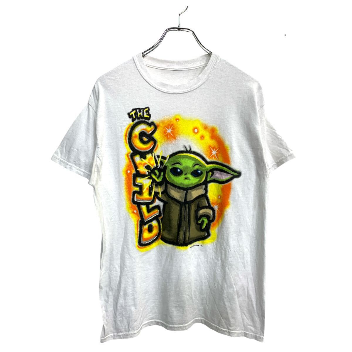 【中古】【古着】 半袖 プリント Tシャツ M〜Lサイズ ホワイト 古着卸 アメリカ仕入 t2409-3568