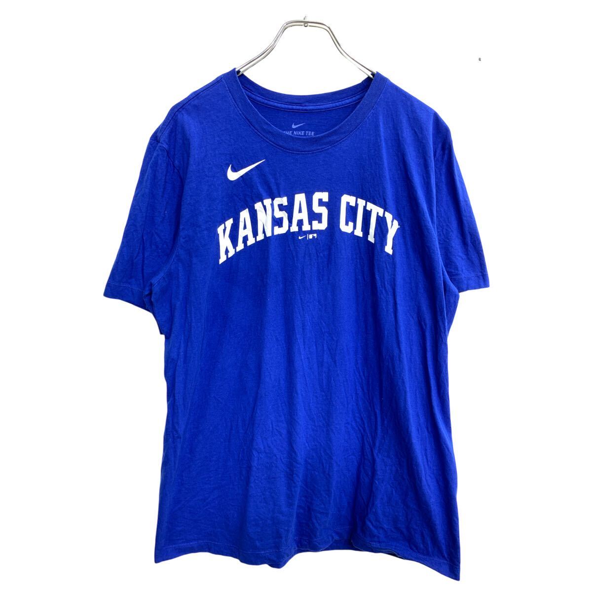 【中古】【古着】 NIKE 半袖 プリント Tシャツ Lサイズ ナイキ ブルー 古着卸 アメリカ仕入 t2409-3586