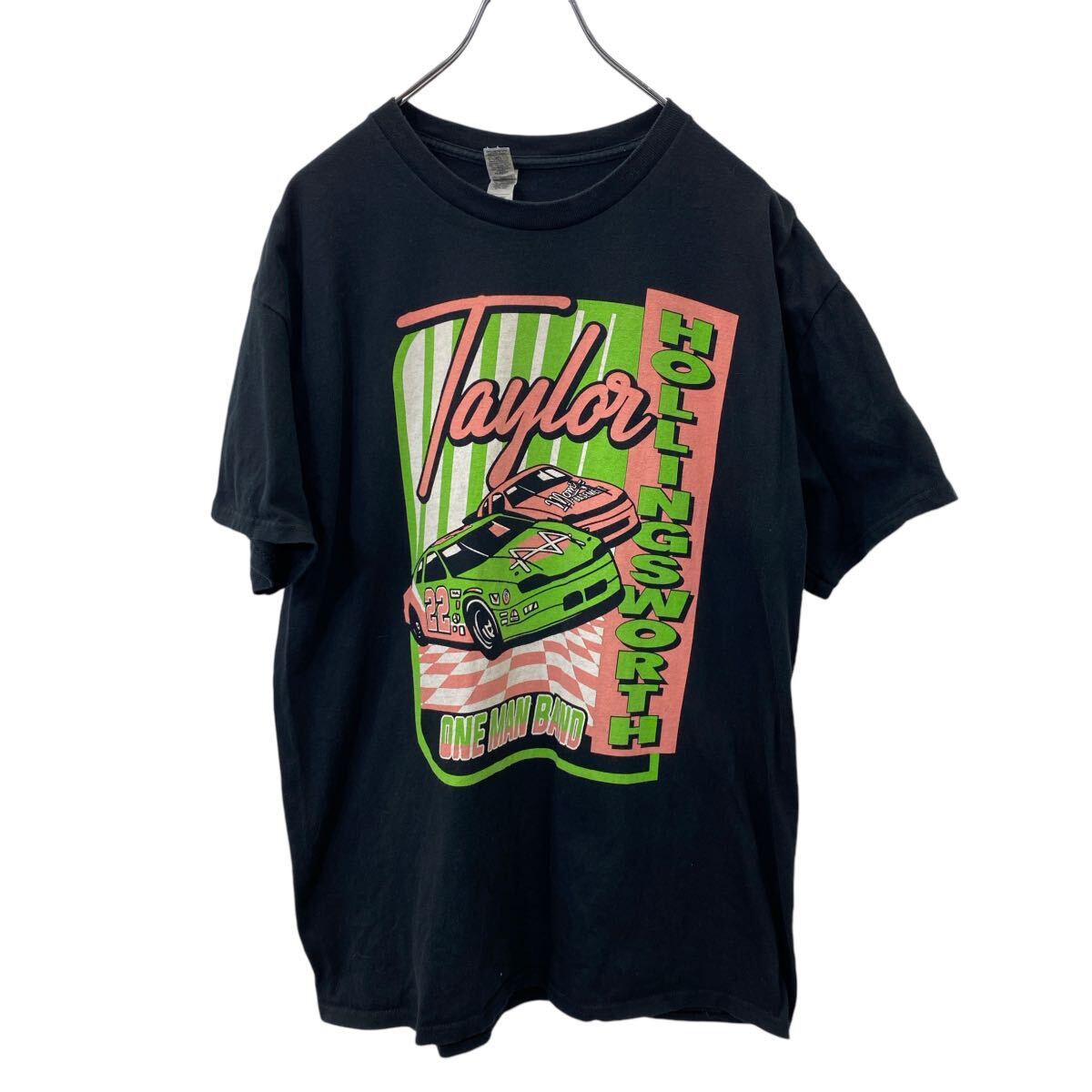 【中古】【古着】 半袖 GILDAN プリント Tシャツ L サイズ ギルダン ブラック 古着卸 アメリカ仕入 t2409-3621