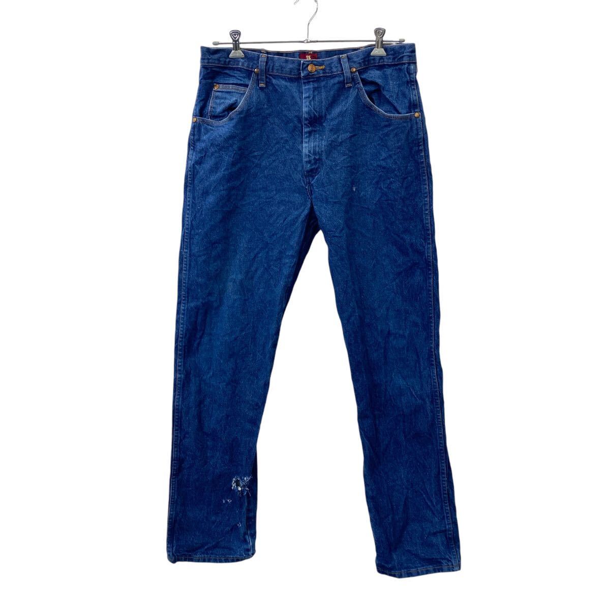 【中古】【古着】 Wrangler デニムパンツ W35 ラングラー メキシコ製 コットン 3K Relaxed ブルー 古着卸 アメリカ仕入 2409-385