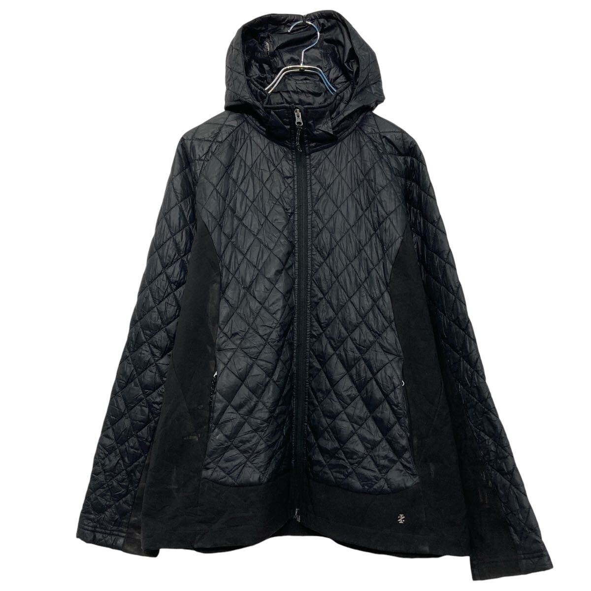 【中古】【古着】 izod ダウン ジャケット アイゾッド レディース L ブラック フルジップ 古着卸 アメリカ仕入 a609-6026