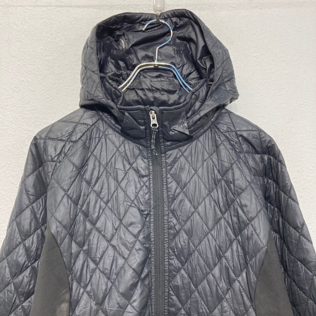【中古】【古着】 izod ダウン ジャケット アイゾッド レディース L ブラック フルジップ 古着卸 アメリカ仕入 a609-6026