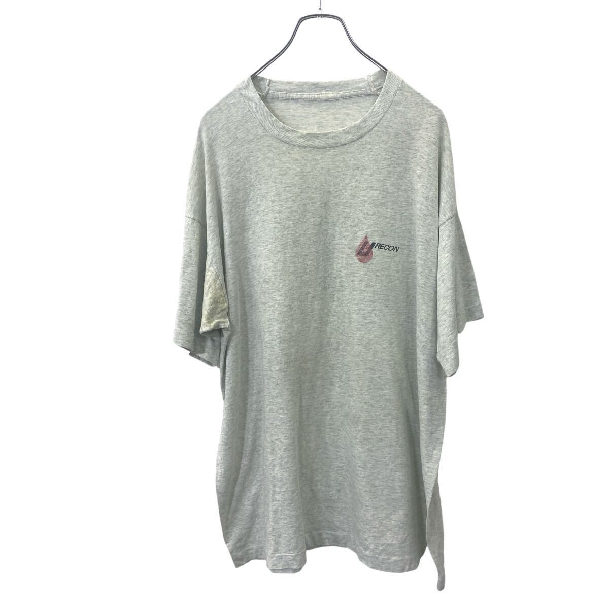 【中古】【古着】 プリント Tシャツ 2XL サイズ相当 グレー 古着卸 アメリカ仕入 t2409-3649