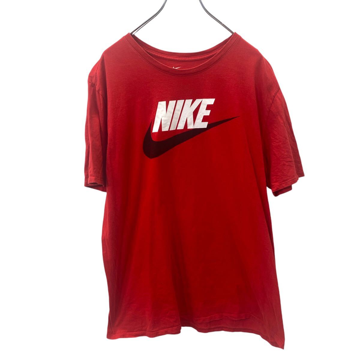 【中古】【古着】 THE NIKE TEE 半袖 プリント ロゴ Tシャツ XL サイズ ザナイキティー レッド 古着卸 アメリカ仕入 t2409-3650